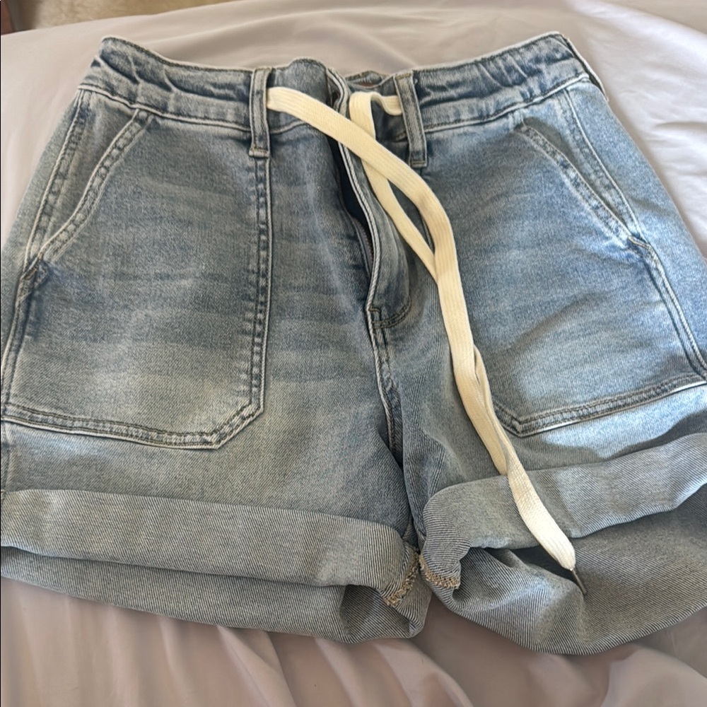 Judy Blue Blue Jean Shorts with Cuffed Hems